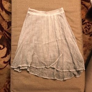 Anthropologie ombré grey tulip skirt